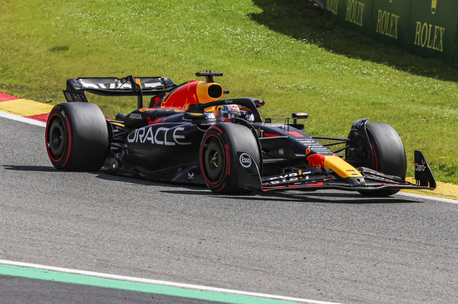 Max Verstappen of the Netherlands winner of the race in action during the F1 Grand Prix of Belgium at Circuit de Spa-Francorchamps, Spa, Belgium, July 30, 2023. (Gettty Images Photo)