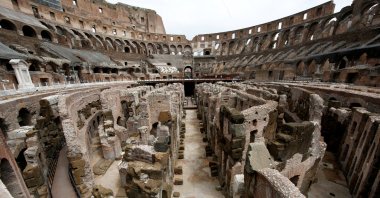 A file photo of the Colosseum dungeons which have been restored in a multi-million euro project sponsored by fashion group Tod's in Rome, Italy, June 24, 2021. (Reuters Photo)