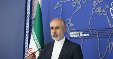 Iran's Foreign Ministry spokesperson Nasser Kanaani speaks in Tehran, Iran, Aug. 11, 2022. (Iranian Foreign Ministry via AP)