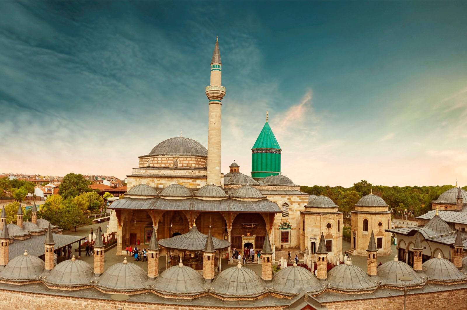 A view of Mevlana Museum, Konya, Türkiye. (Shutterstock Photo)