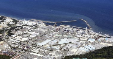 This aerial view shows the Fukushima Daiichi nuclear power plant in Fukushima, northern Japan, Aug. 24, 2023. (AP Photo)
