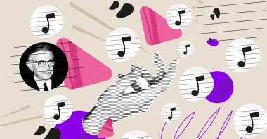 "In these days when we're searching for authentic individuals as if with a candle, I believe there's nothing happier in the world than not having yet surfaced amid the sea of mediocrity." (Illustration by Büşra Öztürk)