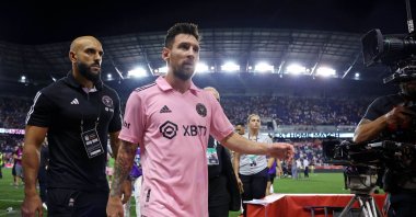 Inter Miami forward Lionel Messi walks off the field after their win against the New York Red Bulls at Red Bull Arena, New Jersey, U.S., Aug. 26, 2023. (Reuters Photo)