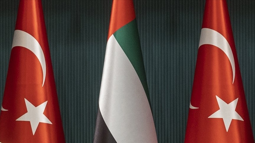 The flags of Türkiye and the United Arab Emirates are seen in this undated photo. (AA Photo)