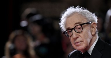 U.S. director Woody Allen poses on the red carpet of the movie "Coup de Chance" presented out of competition at the 80th Venice Film Festival, Venice, Italy, Sept. 4, 2023. (AFP Photo)
