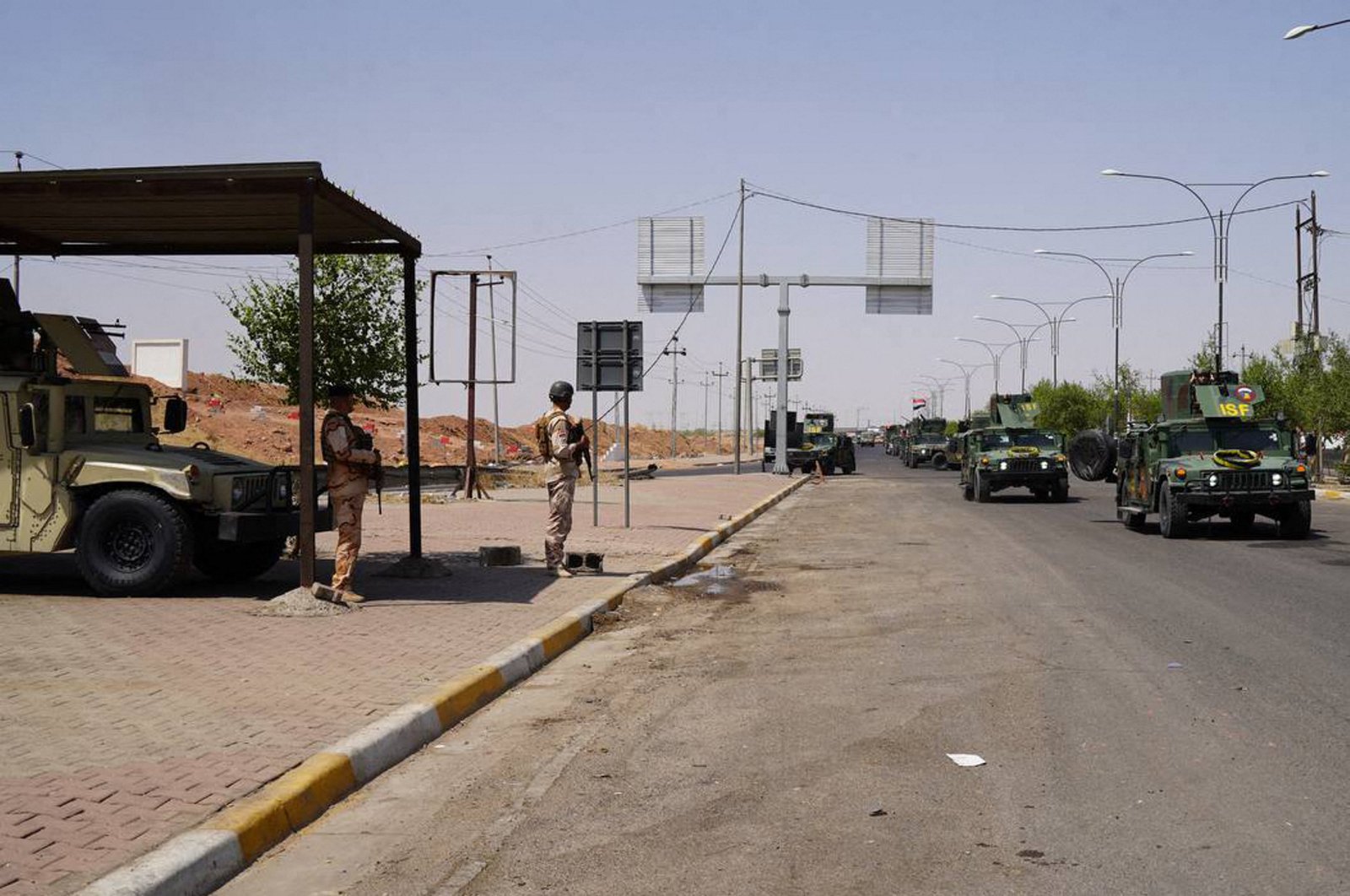 Iraqi security forces deploy in Kirkuk, Iraq, Sept. 3, 2023. (AFP Photo)