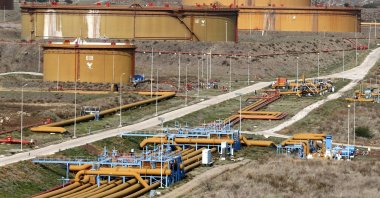 A general view of oil tanks at Türkiye's Mediterranean port of Ceyhan, 70 kilometers (43.5 miles) from Adana province, southeastern Türkiye, Feb. 19, 2014. (Reuters Photo)
