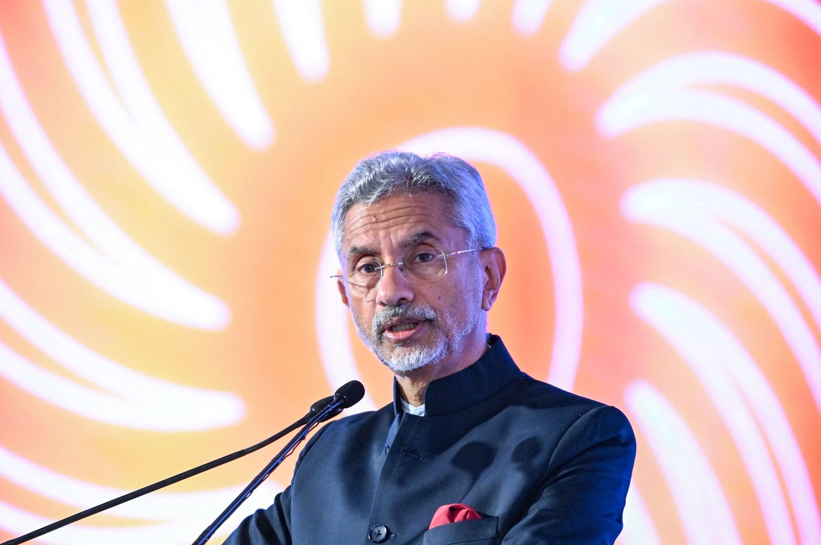 Indian Foreign Minister S. Jaishankar at a summit in New Delhi, India, Aug. 27, 2023. (AFP Photo)