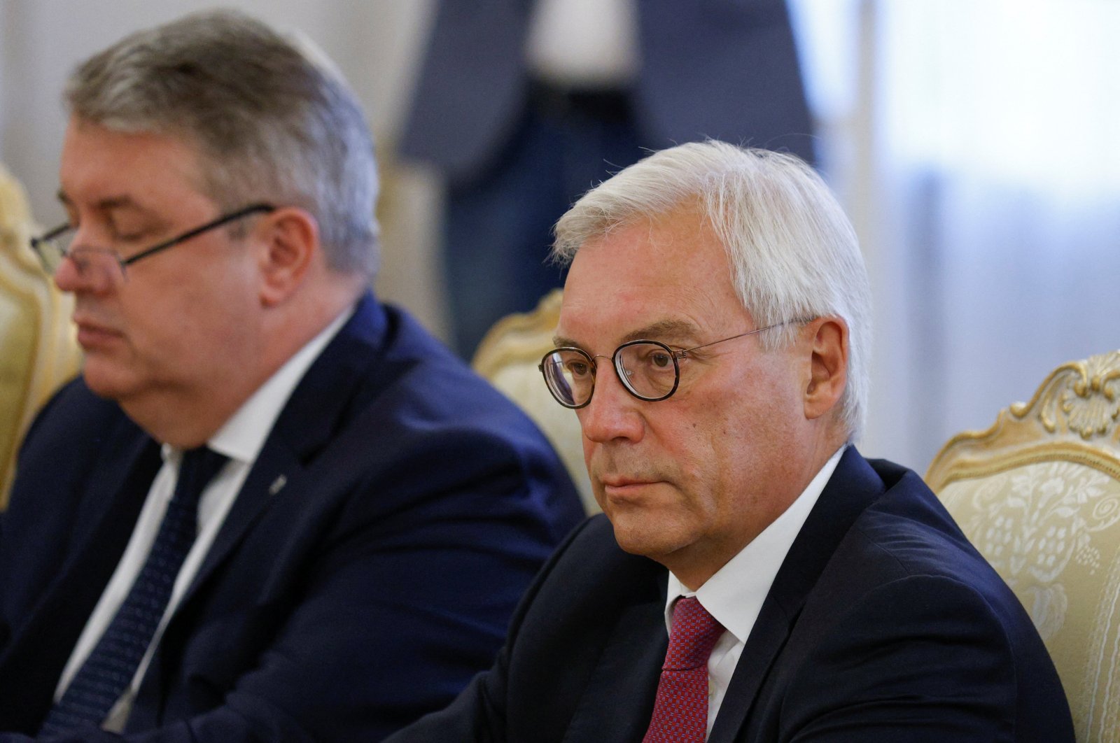 Russia&#039;s Deputy Foreign Minister Alexander Grushko looks on during a meeting with Turkish Foreign Minister Hakan Fidan in Moscow, Russia, Aug. 31, 2023. (Reuters Photo)