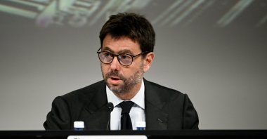 Andrea Agnelli during the Juventus Shareholders&#039; Meeting, Turin, Italy, Dec. 27, 2022. (Getty Images Photo)