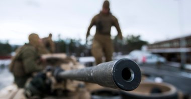 The U.S. will provide depleted uranium tank ammunition to Ukraine as part of a $175 million aid package, the Pentagon said on Sept. 6, 2023. (AFP Photo)