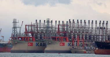 Karadeniz Powerships KPS Orka Sultan and KPS Orhan Ali Khan at Altinova port in the Gulf of Izmit, Türkiye, May 28, 2023. (Reuters Photo)