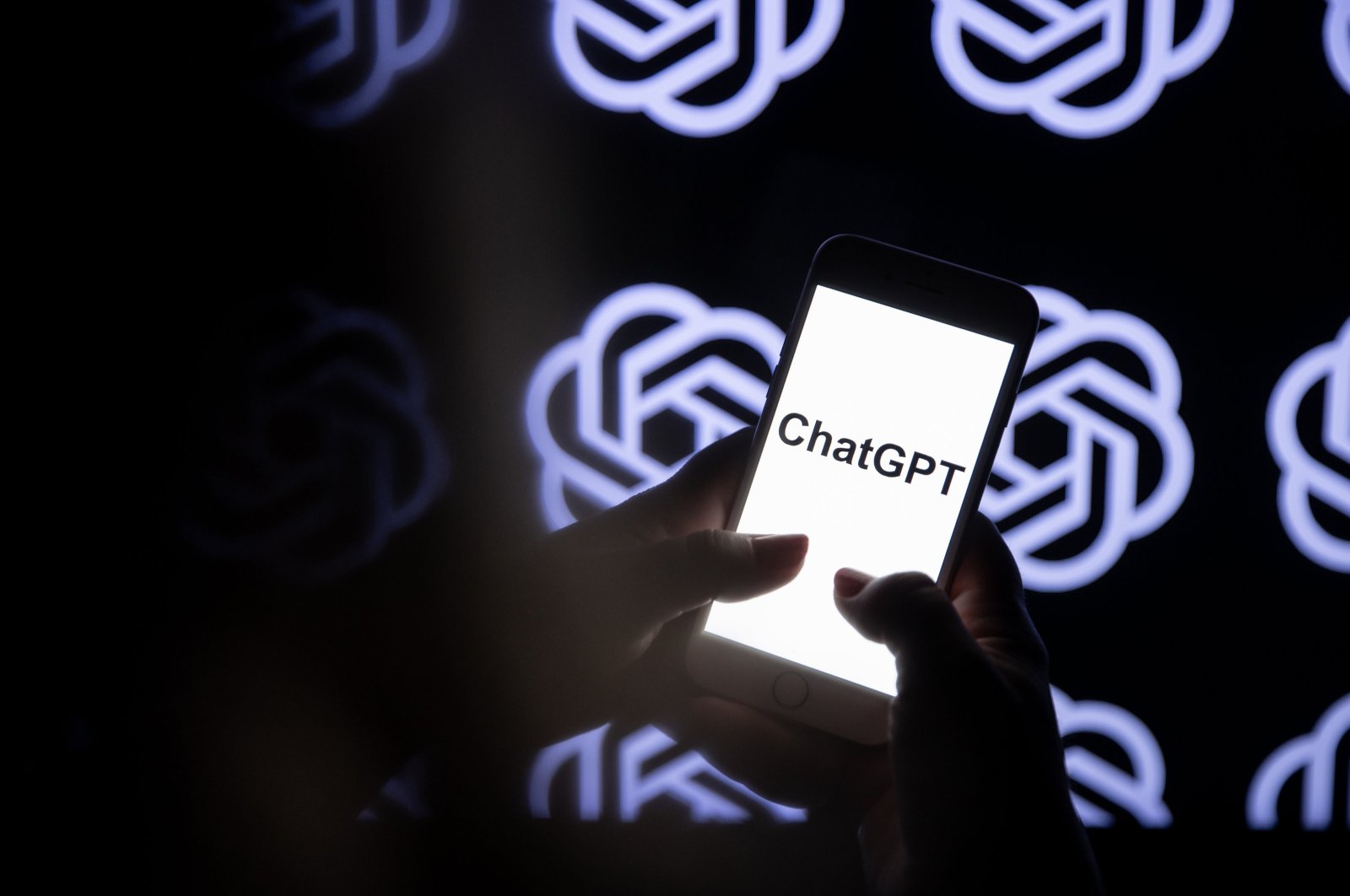 ChatGPT logo is seen on the screen of a mobile phone in this photo taken on Sept. 5, 2023. (AA Photo)