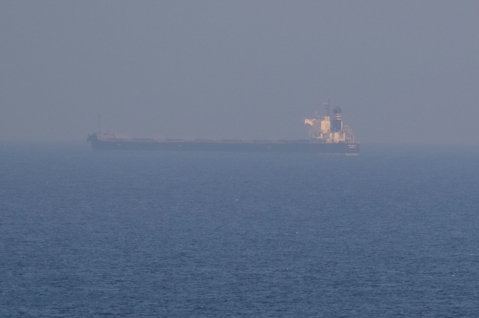 A grain ship carrying Ukrainian grain is seen in the Black Sea near the Ukrainian port of Odesa, Ukraine, Nov. 2, 2022. (Reuters Photo)