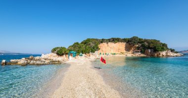 Stunning Albanian beach between the Twin Islands of Ksamil, Albania. (Shutterstock Photo)