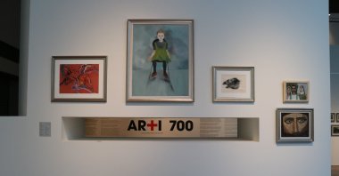 The artworks at the Istanbul Museum of Painting, and Sculpture are displayed as part of &quot;Artı 700&quot; exhibition, Istanbul, Türkiye, Sept. 1, 2023. (Photo courtesy of Istanbul Museum of Painting, and Sculpture)