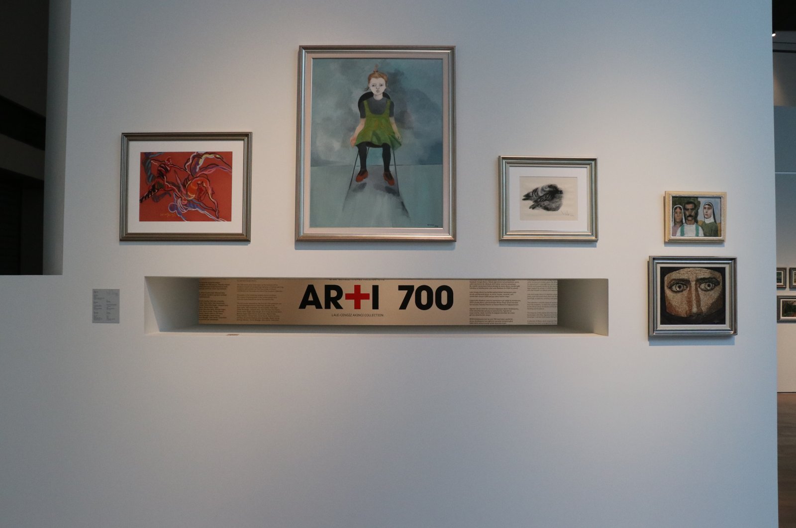 The artworks at the Istanbul Museum of Painting, and Sculpture are displayed as part of &quot;Artı 700&quot; exhibition, Istanbul, Türkiye, Sept. 1, 2023. (Photo courtesy of Istanbul Museum of Painting, and Sculpture)