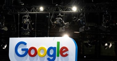 A photo of U.S. technology Google group logo during the Vivatech technology startups and innovation fair at the Porte de Versailles exhibition center in Paris, France, June 14, 2023. (AFP Photo)