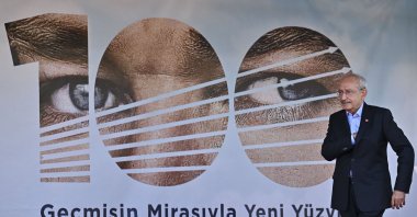CHP leader Kemal Kılıçdaroğlu attends an event to mark his party's centenary, in the capital Ankara, Türkiye, Sept. 10, 2023. (AA Photo)