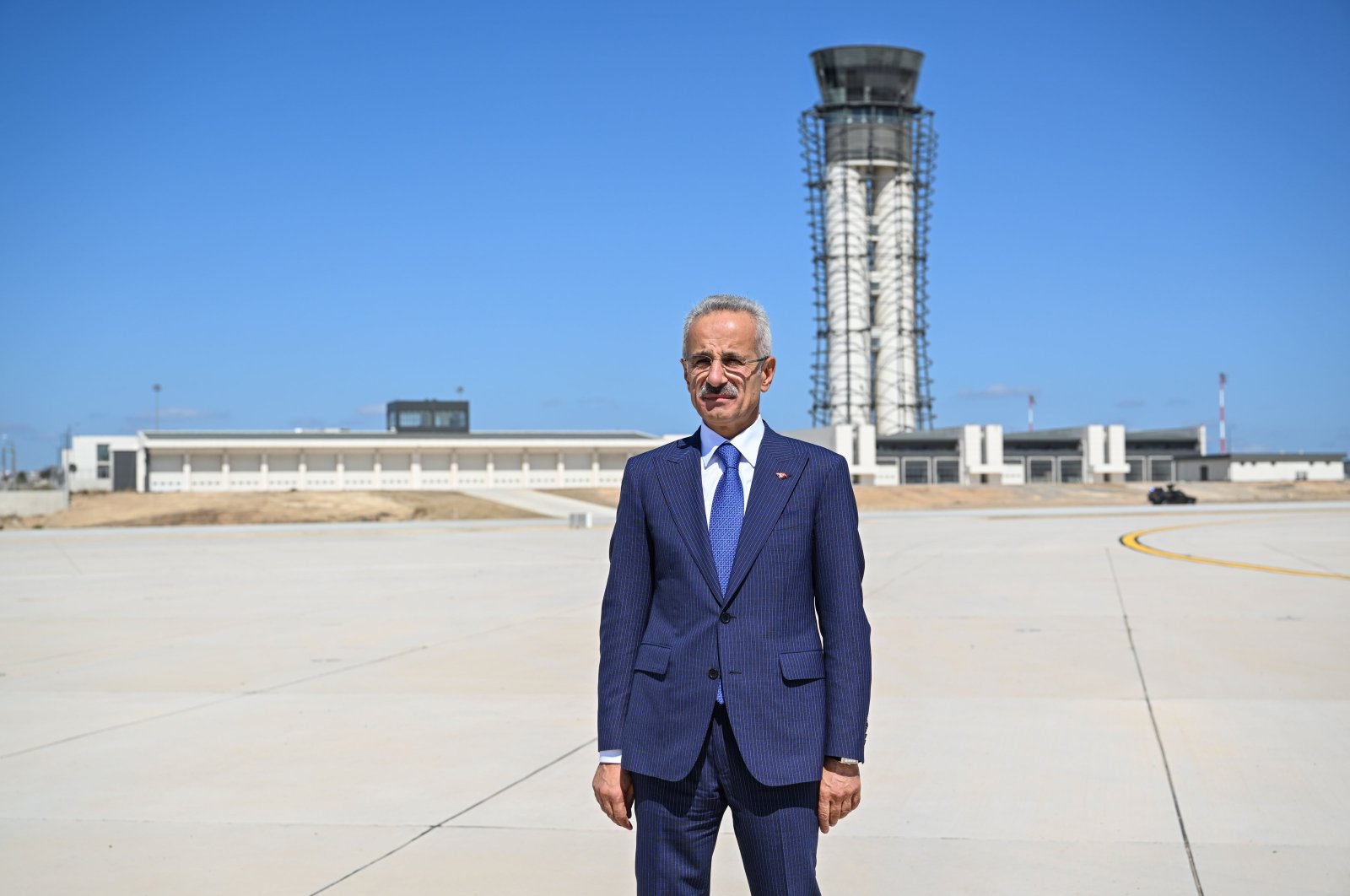 Transport and Infrastructure Minister Abdulkadir Uraloğlu conducts inspections at Sabiha Gökçen Airport, Istanbul, Türkiye, Sept. 13, 2023. (AA Photo)