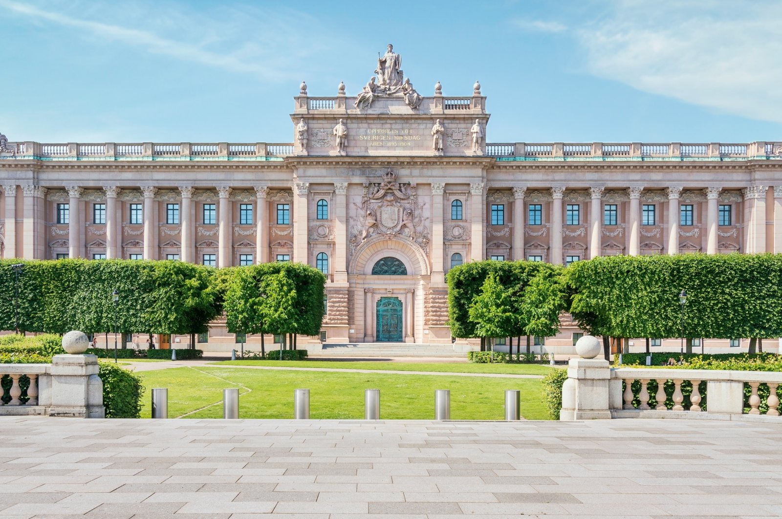 Facade of Riksdagshuset, the Swedish parliament, in Stockholm, Sweden, in this undated file photo. (Shutterstock File Photo)