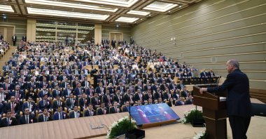 President Recep Tayyip Erdoğan speaks at the event, in the capital Ankara, Türkiye, Sept. 14, 2023. (AA Photo)