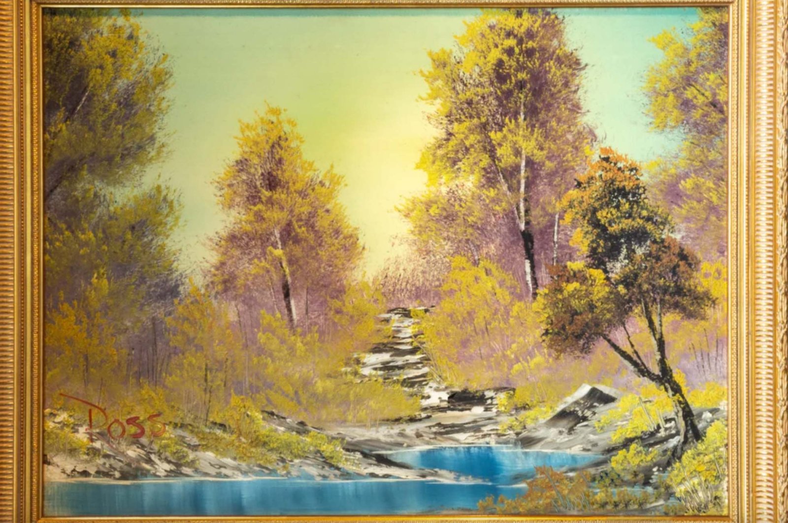 &quot;A Walk in the Woods&quot; by Bob Ross, in this undated photo. (Modern Artifact Photo)