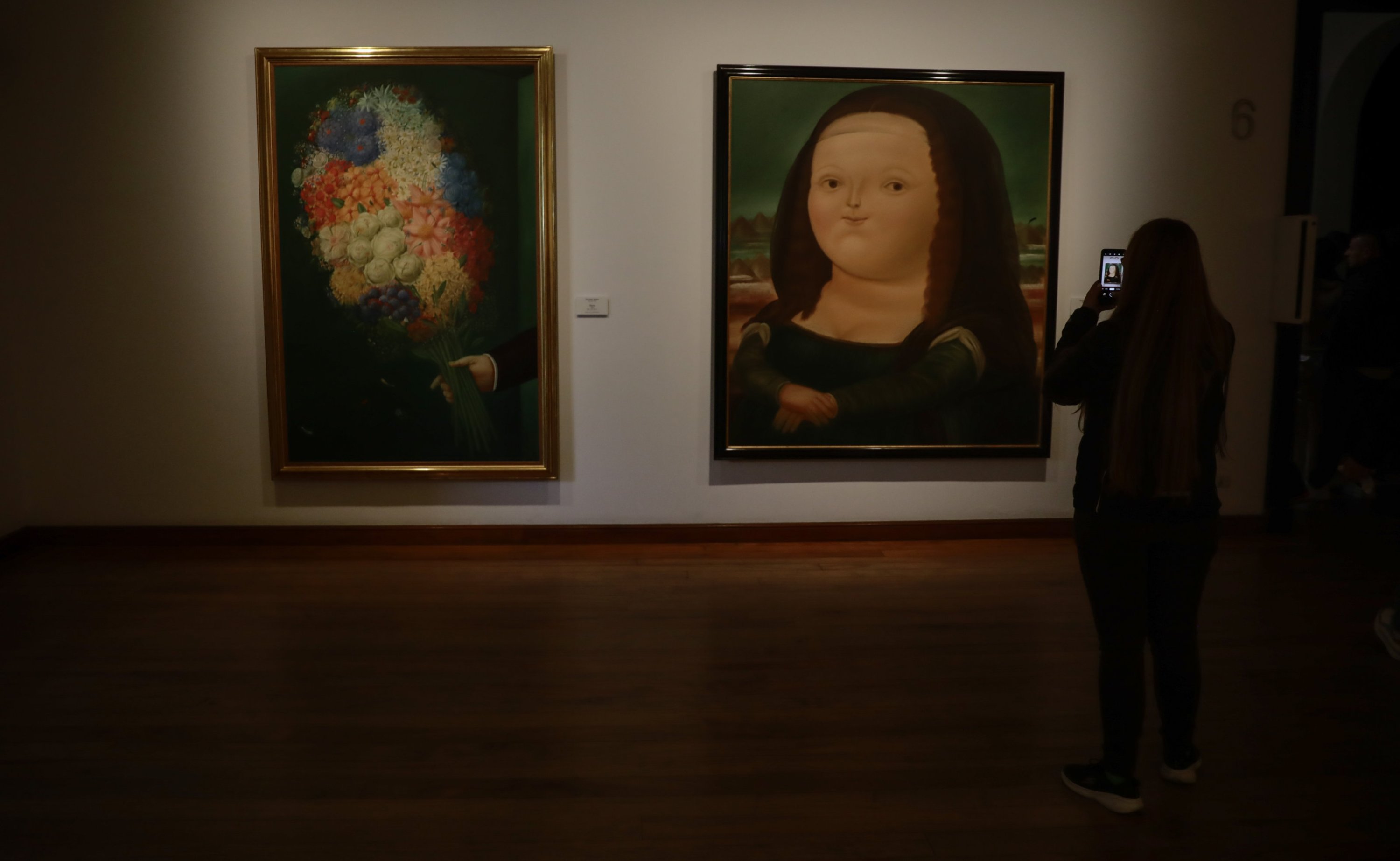 The works of Fernando Botero, known for his iconic large-sized figures and selling for up to 2 million dollars at auctions, have been exhibited in numerous museums worldwide, Bogota, Colombia, Sept. 15, 2023. (AA Photo)