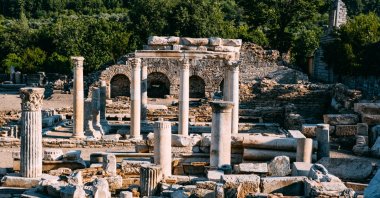Known as the "City of Eternal Love," Stratonikeia is an ancient Carian city located 30 kilometers (around 20 miles) from Milas, Türkiye. (Shutterstock Photo)