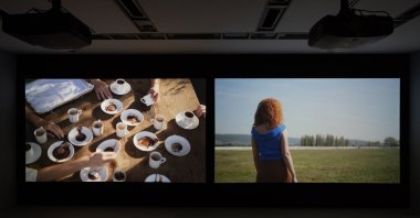 The artwork displayed at the  Akbank 41st Contemporary Artists Prize Exhibition. (Photo courtesy of Akbank Sanat)