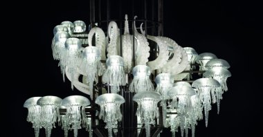 The "Sounding Sirens" installation by Mat Collishaw, Istanbul, Türkiye, Sept. 14, 2023. (Photo courtesy of Borusan Contemporary)