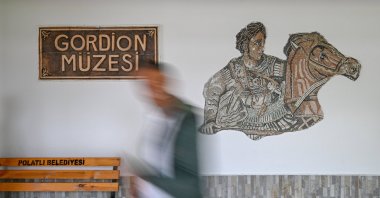 The entrance of Gordion Museum, which made it to UNESCO&#039;s World Heritage List, Ankara, Türkiye, Sept. 8, 2023. (AA Photo)