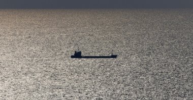 This photograph shows the vessel Resilient Africa, carrying 3,000 tons of wheat, leaving the Black Sea Ukrainian port of Chornomorsk, Odesa region headed towards the Bosporus, Ukraine, Sept. 19, 2023. (AFP Photo)