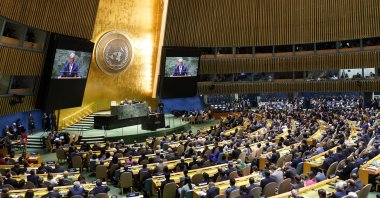 U.N. Secretary-General Antonio Guterres addresses the 78th session of the United Nations General Assembly, at U.N. headquarters, New York, U.S., Sept. 19, 2023. (AP Photo)
