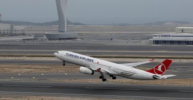 A Turkish Airlines Airbus A330-300 plane takes off from Istanbul Airport, in Istanbul, Türkiye, April 6, 2019. (Reuters Photo)