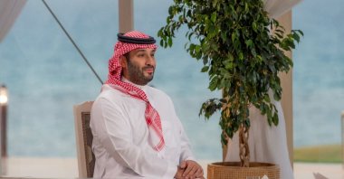 Saudi Arabia&#039;s Crown Prince, Mohammed bin Salman speaks with FOX News Channel, Neom, Saudi Arabia, Sept. 21, 2023. (Reuters Photo)