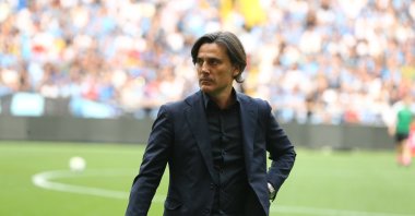 Vincenzo Montella stands after the Süper Lig match between Adana Demirspor and Beşiktaş at Yeni Adana Stadium, in Adana, southern Türkiye, May 21, 2023. (AA Photo)
