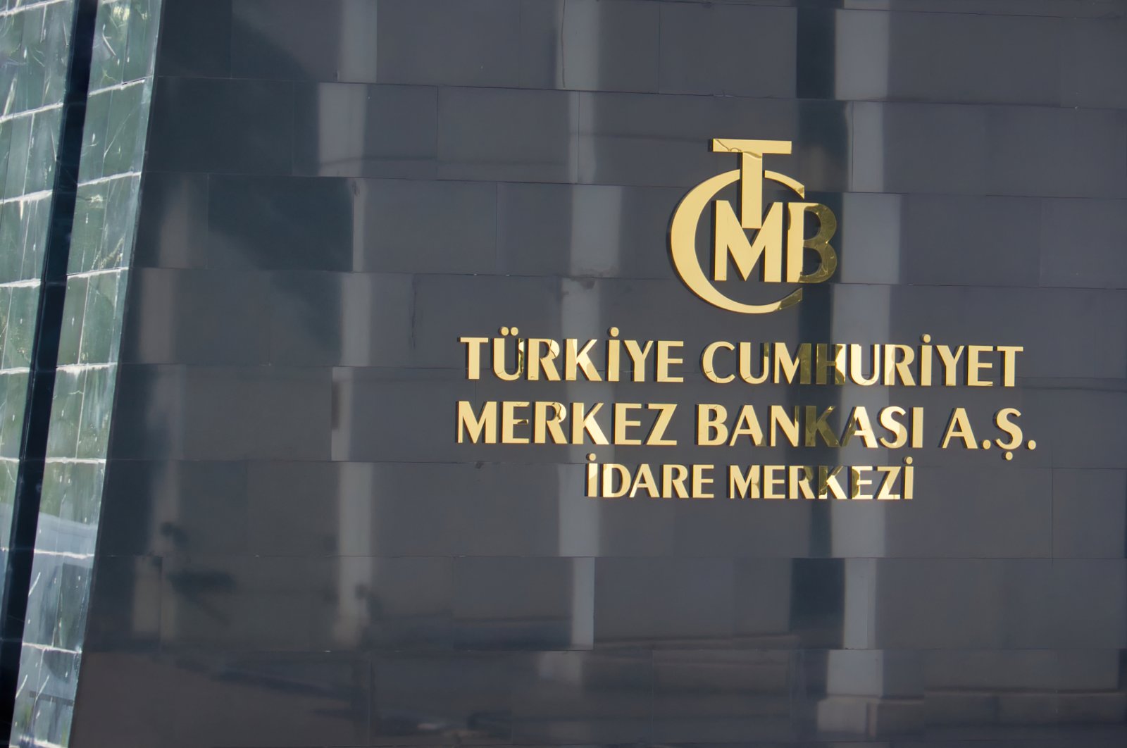 The entrance of the Central Bank of Republic of Türkiye (CBRT), Ankara, Türkiye, Aug. 15, 2023. (Shutterstock Photo)