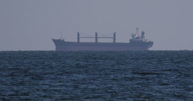 Palau-flagged bulk carrier Aroyat arrives at the Chernomorsk seaport for loading grain, amid Russia&#039;s attack on Ukraine, near Odesa, Ukraine, Sept. 16, 2023. (Reuters Photo)