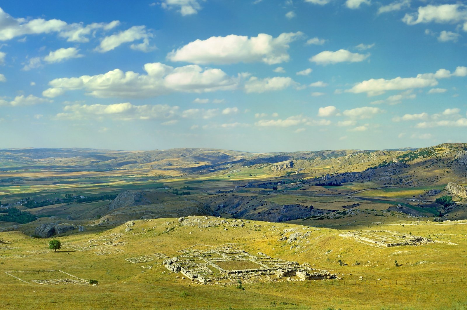Captured from above, this aerial view offers a glimpse of Çorum province, which boasts historical significance as the capital of the ancient Hittite Empire in northern Türkiye. (Shutterstock Photo)