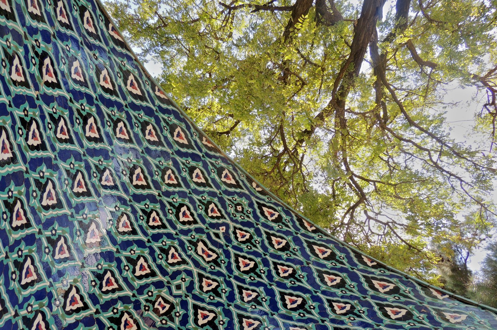 Islamic art decorations by the mausoleum of renowned medieval Iranian poet and mystic Farid ud-Din Attar in his hometown of Neyshabur, Razavi Khorasan province, Iran, Aug. 19, 2014. (Getty Images Photo)