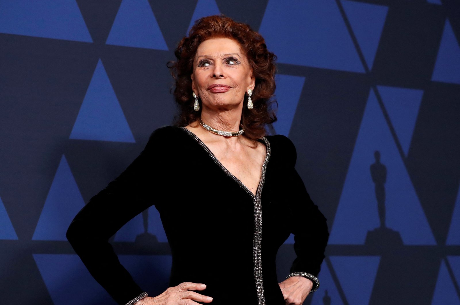 Sophia Loren arrives at the 2019 Governors Awards - Arrivals - Hollywood, California, U.S., Oct. 27, 2019. (Reuters Photo)