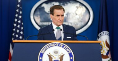  National Security Council Coordinator for Strategic Communications John Kirby attends a press briefing at the Foreign Press Center in Washington, D.C., Aug. 16, 2023. (EPA File Photo)
