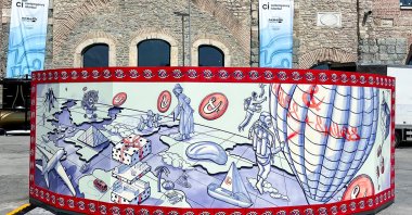 A view from the Contemporary Istanbul (CI) event in Tersane Istanbul, Istanbul, Türkiye, Sept. 27, 2023. (AA Photo)