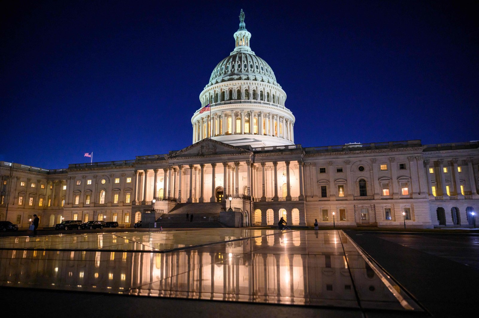 The U.S. Capitol is seen at dusk in Washington, D.C., U.S., Jan. 9, 2023. (AFP Photo)