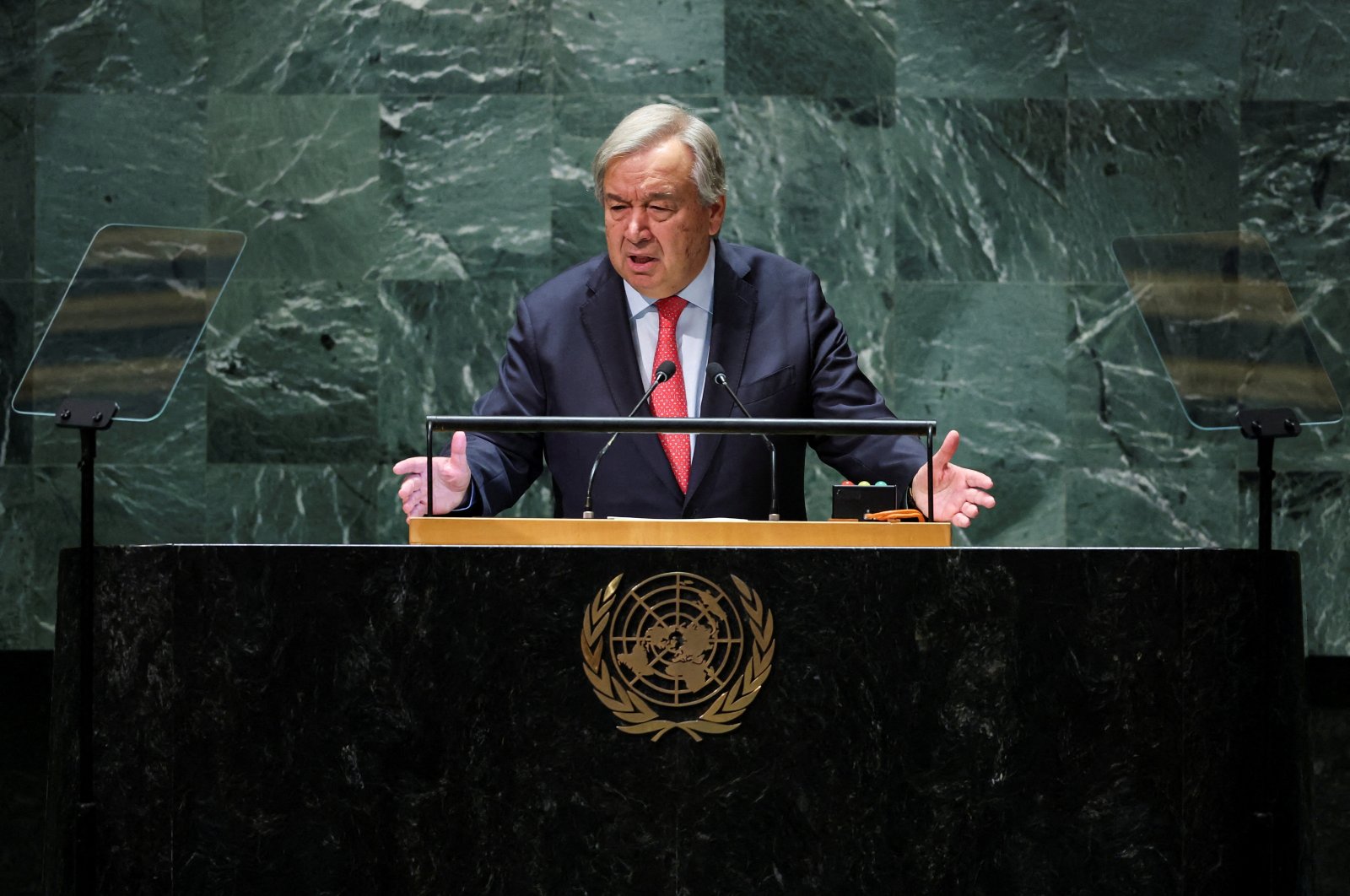 United Nations Secretary-General Antonio Guterres addresses the 78th Session of the U.N. General Assembly in New York City, Sept. 19, 2023. (Reuters File Photo)