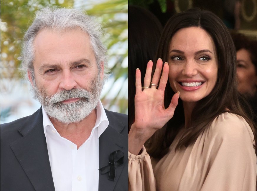 A combination of photos show Haluk Bilginer (L) and Angelina Jolie. (Getty Images Photos)
