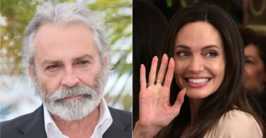 A combination of photos show Haluk Bilginer (L) and Angelina Jolie. (Getty Images Photos)