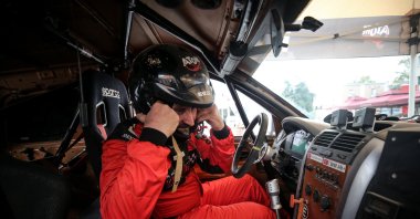 Turkish driver Murat Kamil Altun in action at the Türkiye Baja Championship&#039;s second leg, the &quot;Baja Resital,&quot; Bursa, Türkiye, Oct. 1, 2023. (AA Photo)