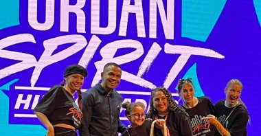 The contestants pose for a photo during the "Urban Spirit: Hip-Hop Ladies Dance Festival," hosted in the U.S. Consulate in Istanbul, Türkiye, Oct. 2, 2023. (Photo by Hakan Uç)